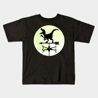 Dinosaur Moon Weathervane Kids T-Shirt